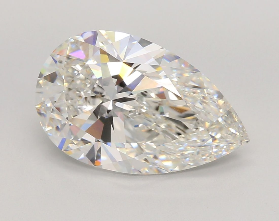 Loose Diamond - PEAR 5.51ct G VS1: Loose Diamond - PEAR 5.51ct G VS1 Source: This is a real non-mined Diamond that has been grown in a lab Shape: PEAR Carats: 5.51 Color: G Clarity: VS1 Certification: IGI Video: