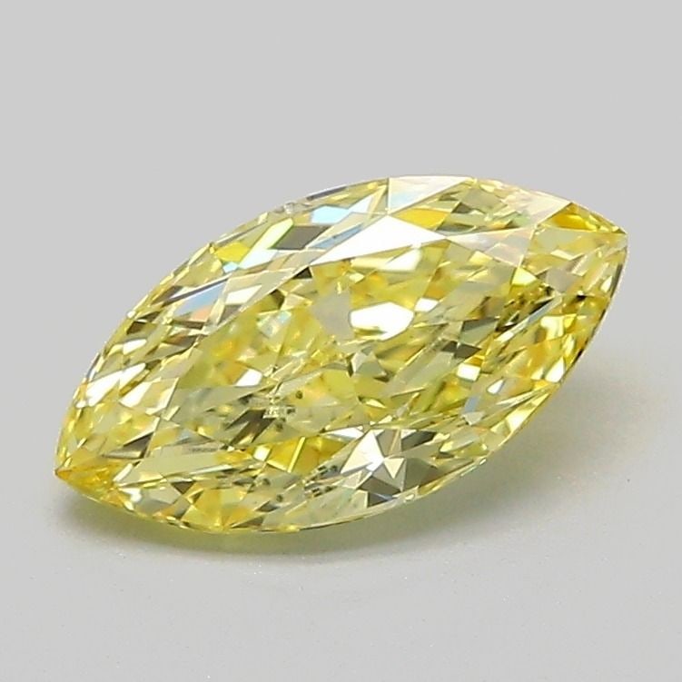 Loose Diamond - MARQUISE 1.03ct Fancy Intense Yellow VS2: Loose Diamond - MARQUISE 1.03ct Fancy Intense Yellow VS2 Source: This is a real non-mined Diamond that has been grown in a lab Shape: MARQUISE Carats: 1.03 Color: Fancy Intense Yellow Certification: I