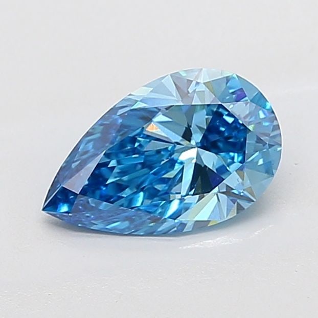 Loose Diamond - PEAR 1.54ct Fancy Vivid Blue VS1: Loose Diamond - PEAR 1.54ct Fancy Vivid Blue VS1 Source: This is a real non-mined Diamond that has been grown in a lab Shape: PEAR Carats: 1.54 Color: Fancy Vivid Blue Certification: IGI Video: