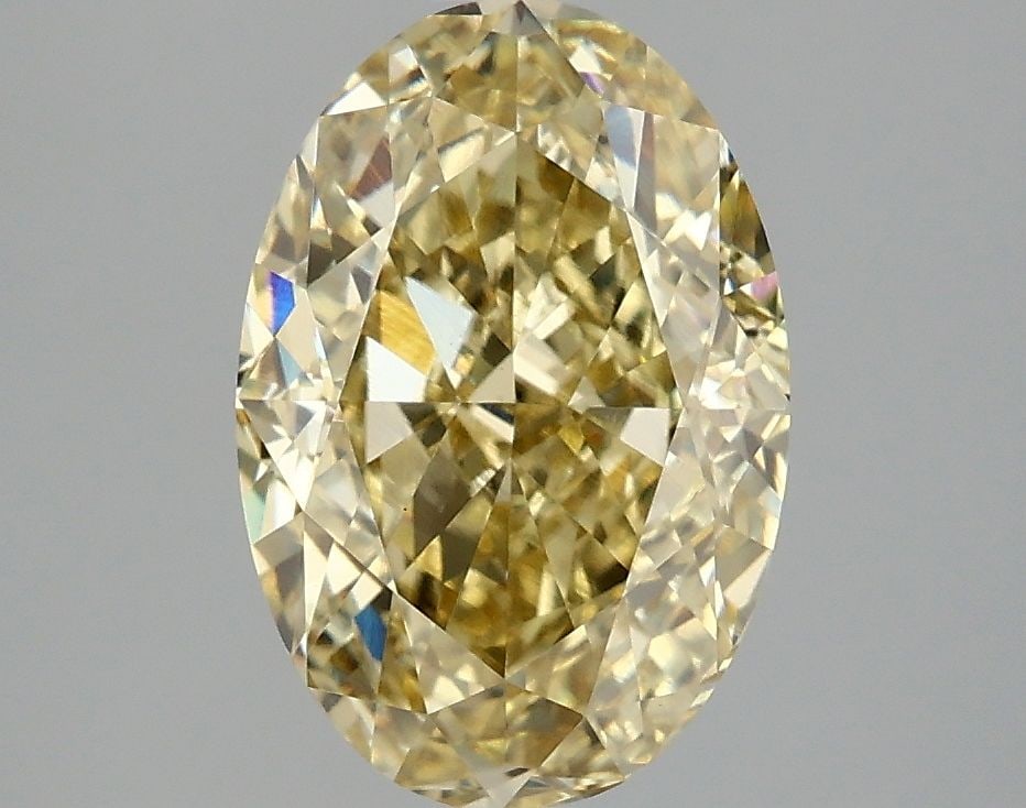 Loose Diamond - OVAL 3.1ct Fancy Intense Yellow VS1: Loose Diamond - OVAL 3.1ct Fancy Intense Yellow VS1 Source: This is a real non-mined Diamond that has been grown in a lab Shape: OVAL Carats: 3.1 Color: Fancy Intense Yellow Certification: IGI Video: