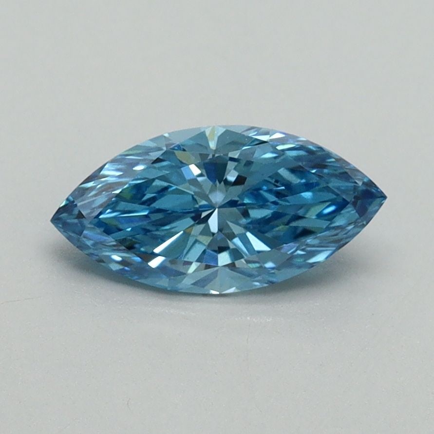 Loose Diamond - MARQUISE 0.75ct Fancy Vivid Blue VS1: Loose Diamond - MARQUISE 0.75ct Fancy Vivid Blue VS1 Source: This is a real non-mined Diamond that has been grown in a lab Shape: MARQUISE Carats: 0.75 Color: Fancy Vivid Blue Certification: IGI Video