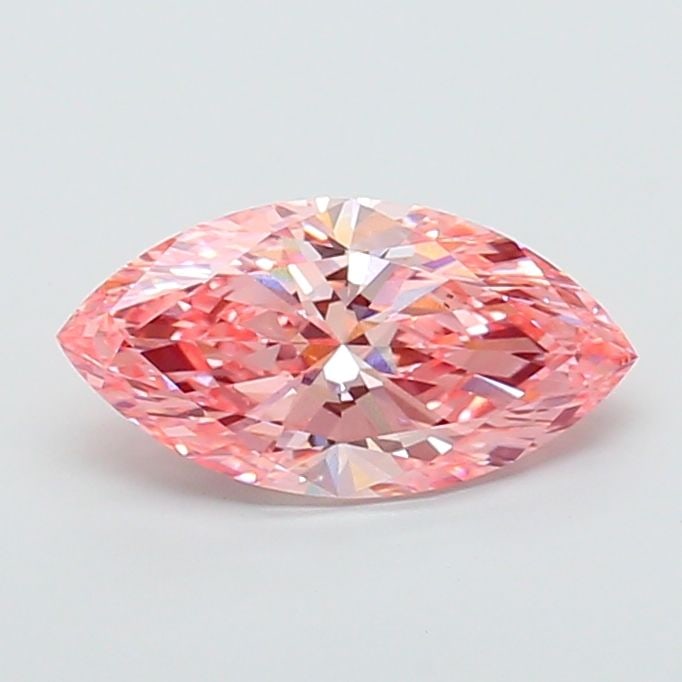 Loose Diamond - MARQUISE 2.81ct Fancy Vivid Pink VS1: Loose Diamond - MARQUISE 2.81ct Fancy Vivid Pink VS1 Source: This is a real non-mined Diamond that has been grown in a lab Shape: MARQUISE Carats: 2.81 Color: Fancy Vivid Pink Certification: IGI Video