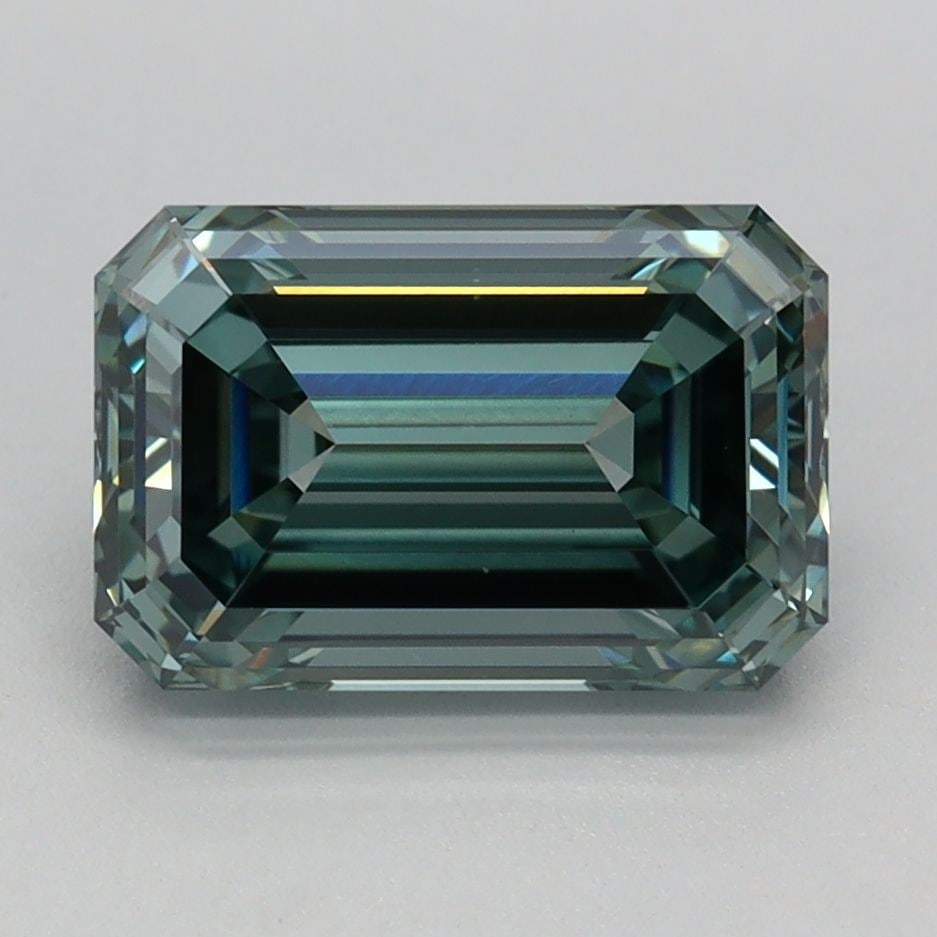 Loose Diamond - EMERALD 2.04ct Fancy Intense Green VVS2: Loose Diamond - EMERALD 2.04ct Fancy Intense Green VVS2 Source: This is a real non-mined Diamond that has been grown in a lab Shape: EMERALD Carats: 2.04 Color: Fancy Intense Green Certification: IGI 