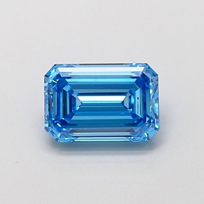 Loose Diamond - EMERALD 1.02ct Fancy Vivid Blue VS1: Loose Diamond - EMERALD 1.02ct Fancy Vivid Blue VS1 Source: This is a real non-mined Diamond that has been grown in a lab Shape: EMERALD Carats: 1.02 Color: Fancy Vivid Blue Certification: IGI Video: