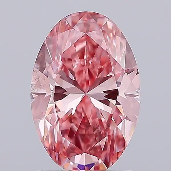 Loose Diamond - OVAL 2.01ct Fancy Vivid Pink SI1: Loose Diamond - OVAL 2.01ct Fancy Vivid Pink SI1 Source: This is a real non-mined Diamond that has been grown in a lab Shape: OVAL Carats: 2.01 Color: Fancy Vivid Pink Certification: IGI Video: