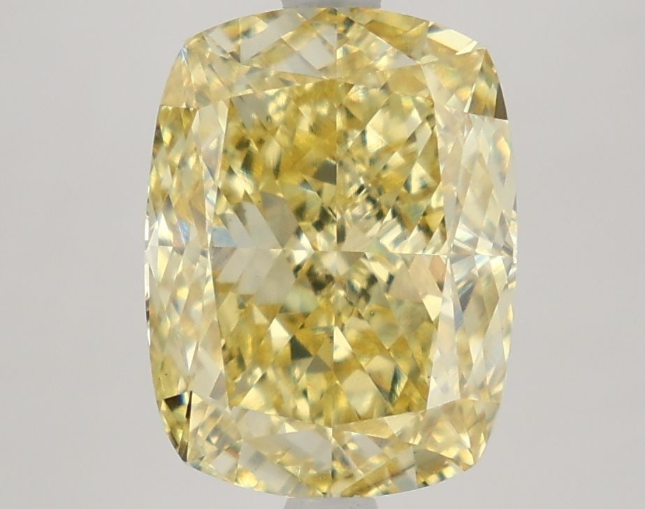 Loose Diamond - CUSHION MODIFIED 5.12ct Fancy Intense Yellow VS1: Loose Diamond - CUSHION MODIFIED 5.12ct Fancy Intense Yellow VS1 Source: This is a real non-mined Diamond that has been grown in a lab Shape: CUSHION MODIFIED Carats: 5.12 Color: Fancy Intense Yellow 