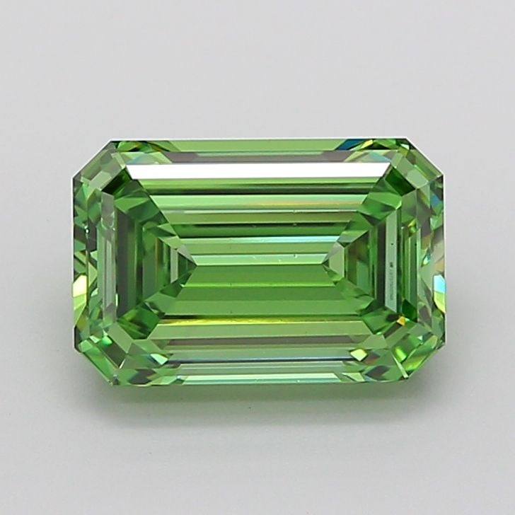 Loose Diamond - EMERALD 4.03ct Fancy Vivid Green VS1: Loose Diamond - EMERALD 4.03ct Fancy Vivid Green VS1 Source: This is a real non-mined Diamond that has been grown in a lab Shape: EMERALD Carats: 4.03 Color: Fancy Vivid Green Certification: IGI Video