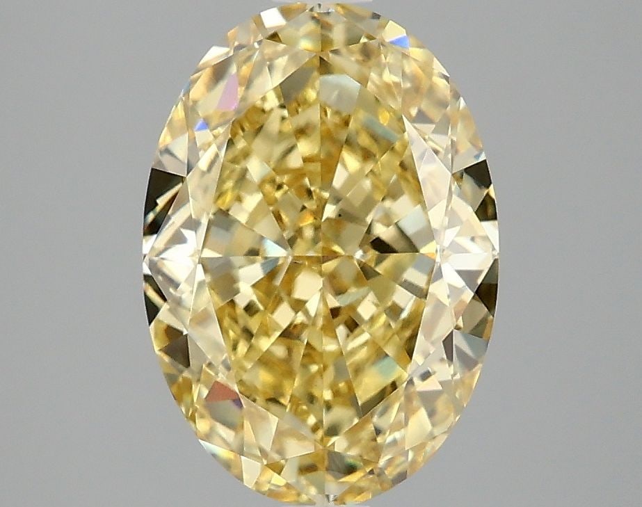 Loose Diamond - OVAL 3.09ct Fancy Intense Yellow VS1: Loose Diamond - OVAL 3.09ct Fancy Intense Yellow VS1 Source: This is a real non-mined Diamond that has been grown in a lab Shape: OVAL Carats: 3.09 Color: Fancy Intense Yellow Certification: IGI Video