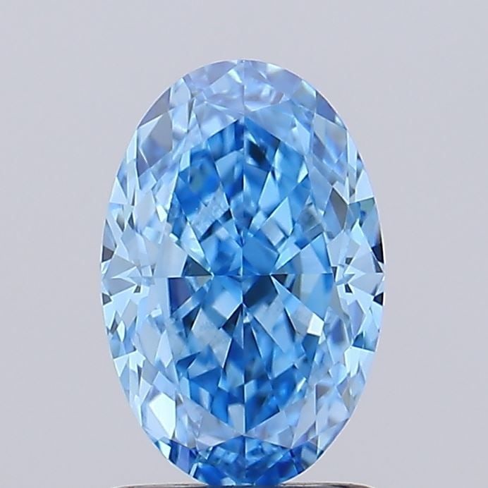 Loose Diamond - OVAL 1.45ct Fancy Vivid Blue VVS2: Loose Diamond - OVAL 1.45ct Fancy Vivid Blue VVS2 Source: This is a real non-mined Diamond that has been grown in a lab Shape: OVAL Carats: 1.45 Color: Fancy Vivid Blue Certification: IGI Video: