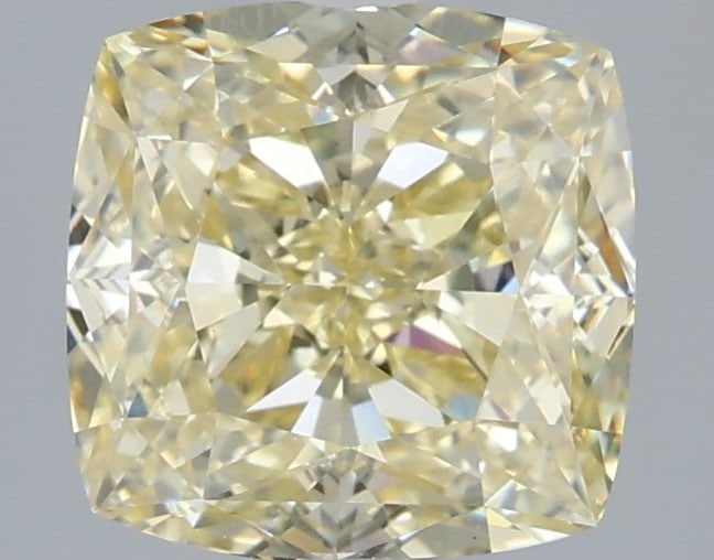Loose Diamond - CUSHION MODIFIED 2.6ct Fancy Yellow VS1: Loose Diamond - CUSHION MODIFIED 2.6ct Fancy Yellow VS1 Source: This is a real non-mined Diamond that has been grown in a lab Shape: CUSHION MODIFIED Carats: 2.6 Color: Fancy Yellow Certification: IGI
