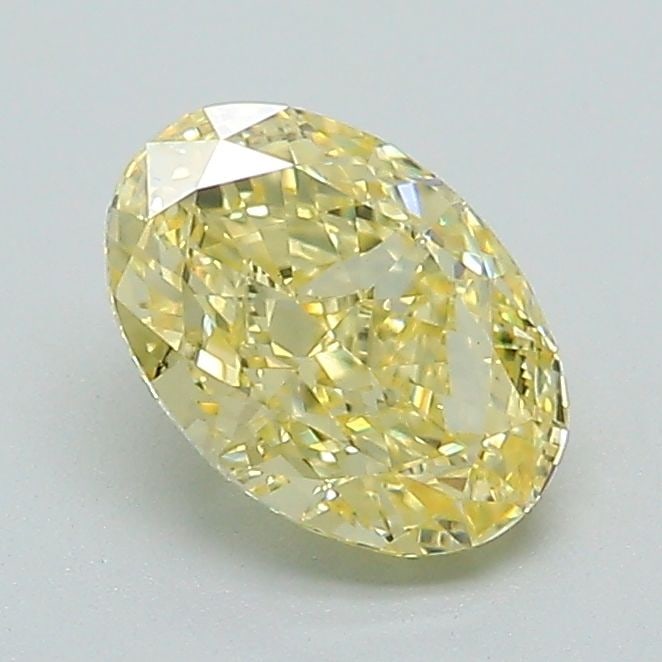 Loose Diamond - OVAL 1.08ct Fancy Intense Yellow VS1: Loose Diamond - OVAL 1.08ct Fancy Intense Yellow VS1 Source: This is a real non-mined Diamond that has been grown in a lab Shape: OVAL Carats: 1.08 Color: Fancy Intense Yellow Certification: IGI Video