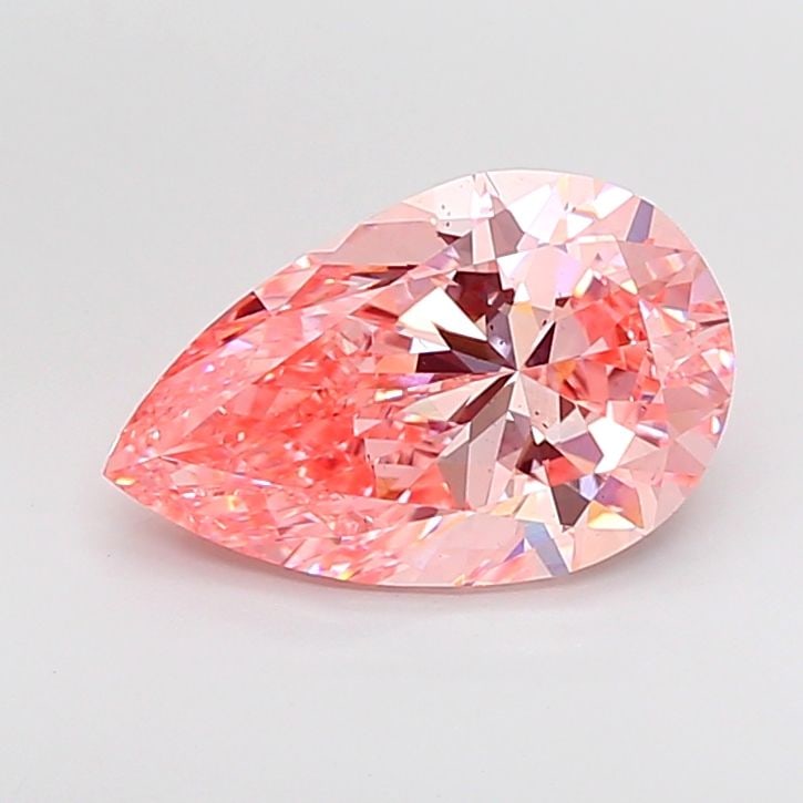 Loose Diamond - PEAR 4.0ct Fancy Vivid Pink VS2: Loose Diamond - PEAR 4.0ct Fancy Vivid Pink VS2 Source: This is a real non-mined Diamond that has been grown in a lab Shape: PEAR Carats: 4.0 Color: Fancy Vivid Pink Certification: IGI Video: