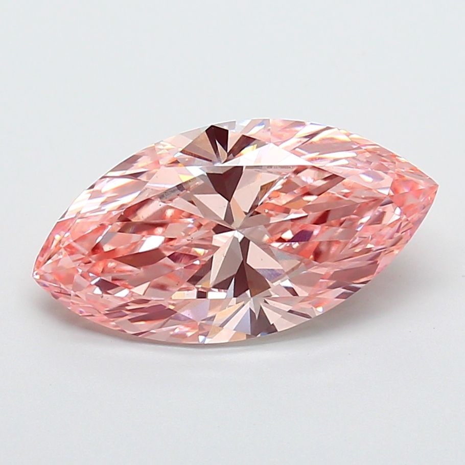 Loose Diamond - MARQUISE 4.0ct Fancy Vivid Pink VS1: Loose Diamond - MARQUISE 4.0ct Fancy Vivid Pink VS1 Source: This is a real non-mined Diamond that has been grown in a lab Shape: MARQUISE Carats: 4.0 Color: Fancy Vivid Pink Certification: IGI Video: