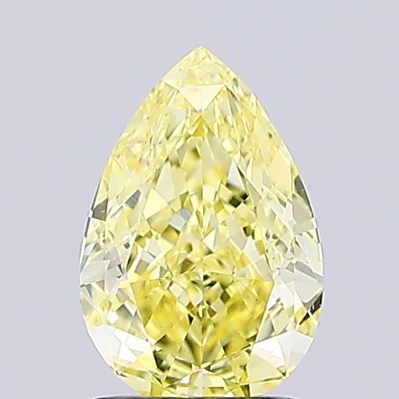 Loose Diamond - PEAR 1.01ct Fancy Intense Yellow VS1: Loose Diamond - PEAR 1.01ct Fancy Intense Yellow VS1 Source: This is a real non-mined Diamond that has been grown in a lab Shape: PEAR Carats: 1.01 Color: Fancy Intense Yellow Certification: IGI Video