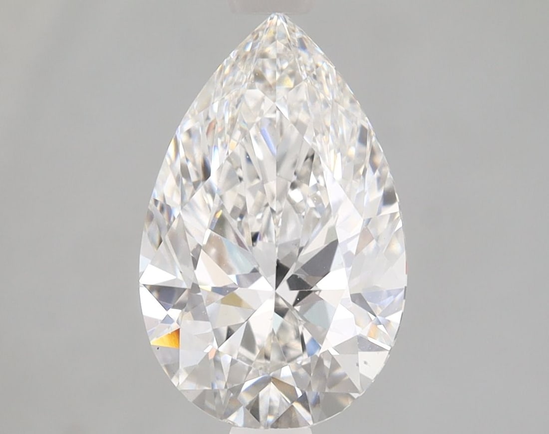 Loose Diamond - PEAR 2.02ct F VS1: Loose Diamond - PEAR 2.02ct F VS1 Source: This is a real non-mined Diamond that has been grown in a lab Shape: PEAR Carats: 2.02 Color: F Clarity: VS1 Certification: IGI Video: