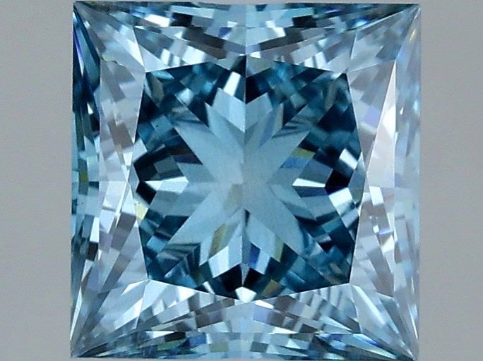 Loose Diamond - PRINCESS 2.04ct Fancy Vivid Blue VS1 (1 of 1)