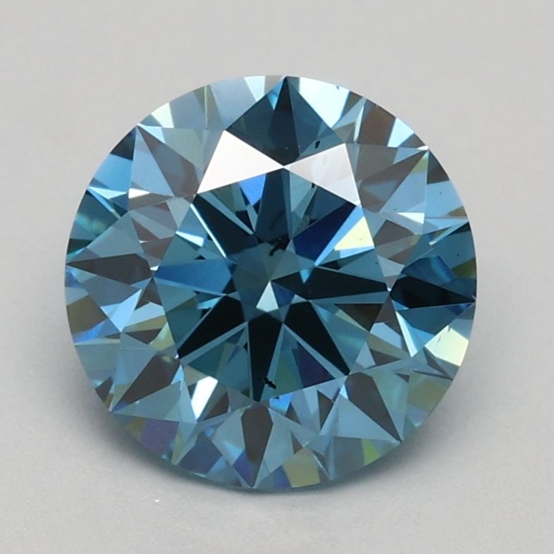 Ideal Loose Diamond - ROUND 1.32ct Fancy Intense Blue SI1 (1 of 1)