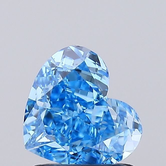 Loose Diamond - HEART 1.01ct Fancy Vivid Blue VVS2: Loose Diamond - HEART 1.01ct Fancy Vivid Blue VVS2 Source: This is a real non-mined Diamond that has been grown in a lab Shape: HEART Carats: 1.01 Color: Fancy Vivid Blue Certification: IGI Video: