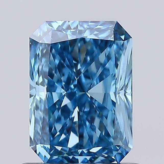 Loose Diamond - RADIANT 1.0ct Fancy Vivid Blue VS1: Loose Diamond - RADIANT 1.0ct Fancy Vivid Blue VS1 Source: This is a real non-mined Diamond that has been grown in a lab Shape: RADIANT Carats: 1.0 Color: Fancy Vivid Blue Certification: IGI Video: