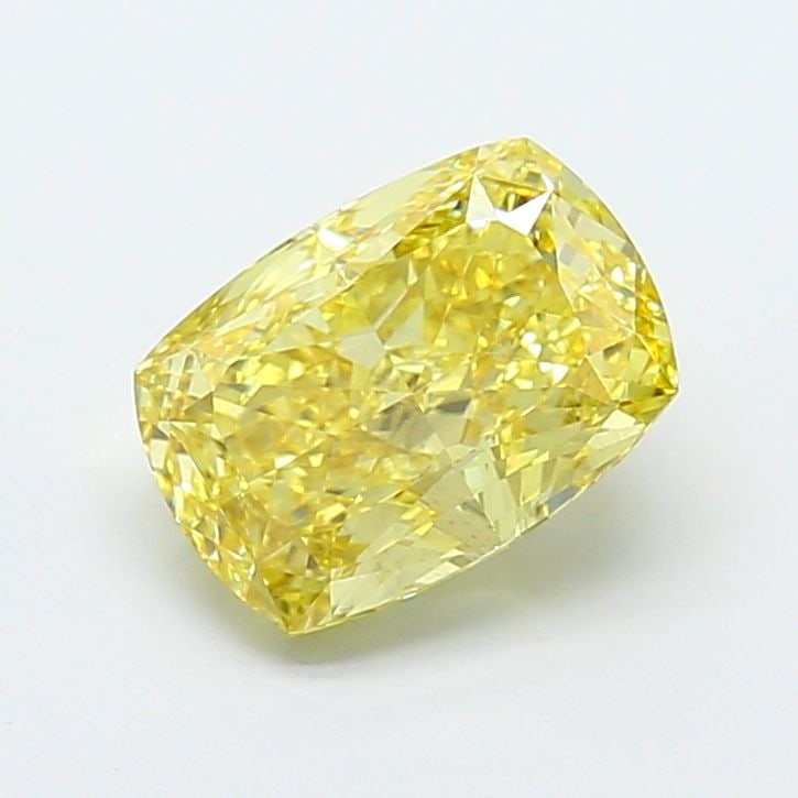 Loose Diamond - CUSHION MODIFIED 4.01ct Fancy Intense Yellow VVS2: Loose Diamond - CUSHION MODIFIED 4.01ct Fancy Intense Yellow VVS2 Source: This is a real non-mined Diamond that has been grown in a lab Shape: CUSHION MODIFIED Carats: 4.01 Color: Fancy Intense Yellow
