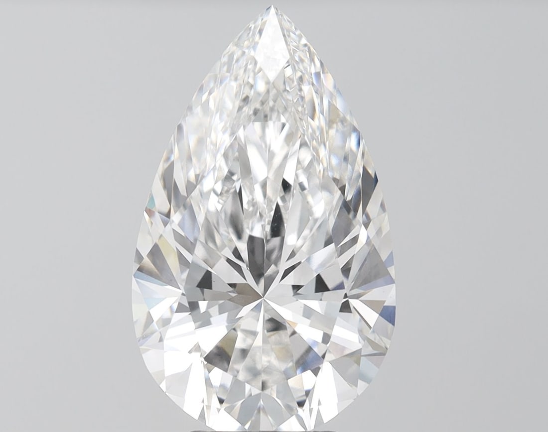 Loose Diamond - PEAR 6.42ct F VS1: Loose Diamond - PEAR 6.42ct F VS1 Source: This is a real non-mined Diamond that has been grown in a lab Shape: PEAR Carats: 6.42 Color: F Clarity: VS1 Certification: IGI Video: