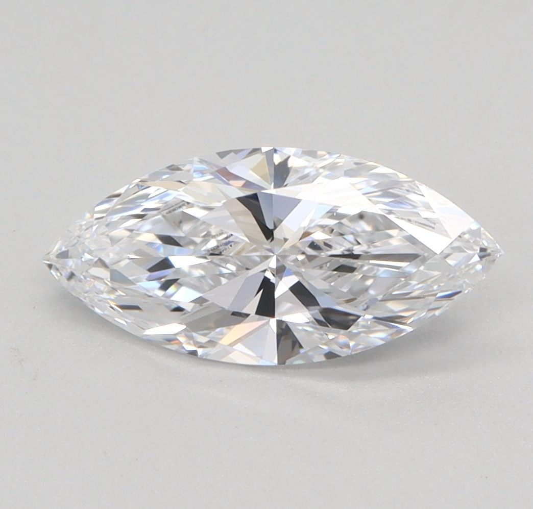 Loose Diamond - MARQUISE 0.91ct D VS1: Loose Diamond - MARQUISE 0.91ct D VS1 Source: This is a real non-mined Diamond that has been grown in a lab Shape: MARQUISE Carats: 0.91 Color: D Clarity: VS1 Certification: IGI Video: