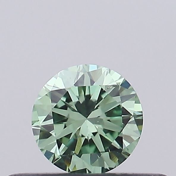Loose Diamond - ROUND 0.25ct Fancy Vivid Green SI1: Loose Diamond - ROUND 0.25ct Fancy Vivid Green SI1 Source: This is a real non-mined Diamond that has been grown in a lab Shape: ROUND Carats: 0.25 Color: Fancy Vivid Green Certification: IGI Video: