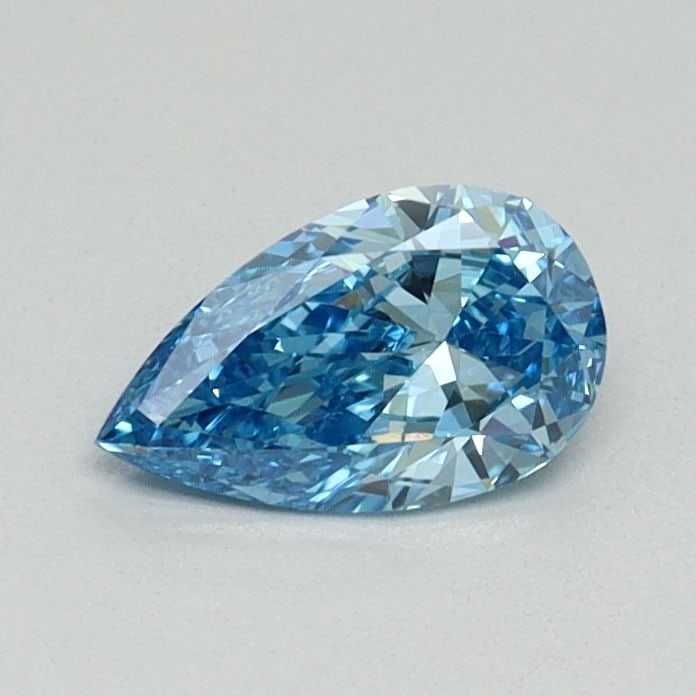 Loose Diamond - PEAR 0.45ct Fancy Blue VVS2: Loose Diamond - PEAR 0.45ct Fancy Blue VVS2 Source: This is a real non-mined Diamond that has been grown in a lab Shape: PEAR Carats: 0.45 Color: Fancy Blue Certification: NONE Video: