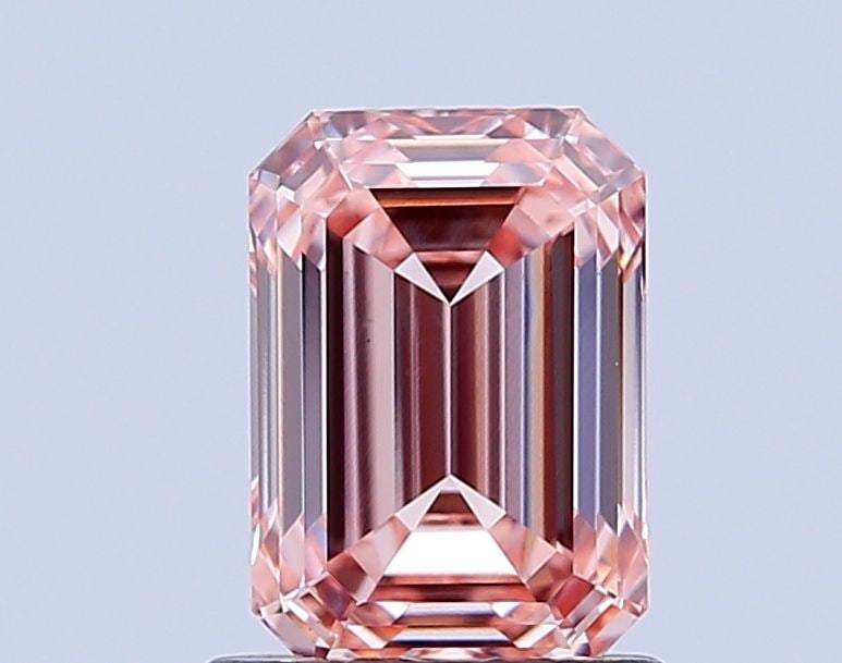 Loose Diamond - EMERALD 1.24ct Fancy Intense Pink VS1: Loose Diamond - EMERALD 1.24ct Fancy Intense Pink VS1 Source: This is a real non-mined Diamond that has been grown in a lab Shape: EMERALD Carats: 1.24 Color: Fancy Intense Pink Certification: IGI Vid