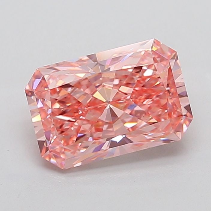 Loose Diamond - RADIANT 4.06ct Fancy Vivid Pink VS1: Loose Diamond - RADIANT 4.06ct Fancy Vivid Pink VS1 Source: This is a real non-mined Diamond that has been grown in a lab Shape: RADIANT Carats: 4.06 Color: Fancy Vivid Pink Certification: IGI Video: