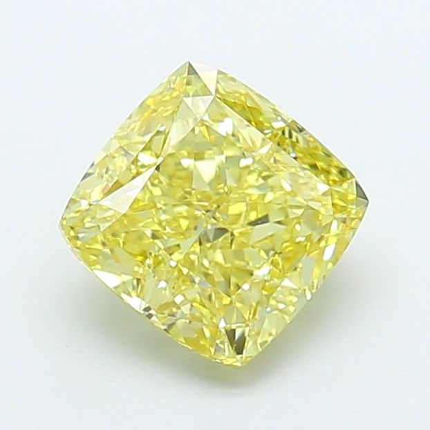 Loose Diamond - CUSHION MODIFIED 2.54ct Fancy Intense Yellow VS1: Loose Diamond - CUSHION MODIFIED 2.54ct Fancy Intense Yellow VS1 Source: This is a real non-mined Diamond that has been grown in a lab Shape: CUSHION MODIFIED Carats: 2.54 Color: Fancy Intense Yellow 