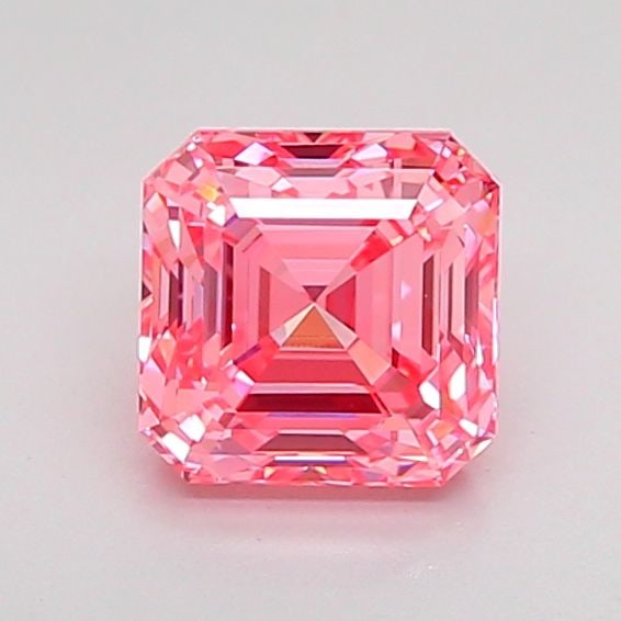 Loose Diamond - ASSCHER 1.04ct Fancy Vivid Pink VS1: Loose Diamond - ASSCHER 1.04ct Fancy Vivid Pink VS1 Source: This is a real non-mined Diamond that has been grown in a lab Shape: ASSCHER Carats: 1.04 Color: Fancy Vivid Pink Certification: IGI Video: