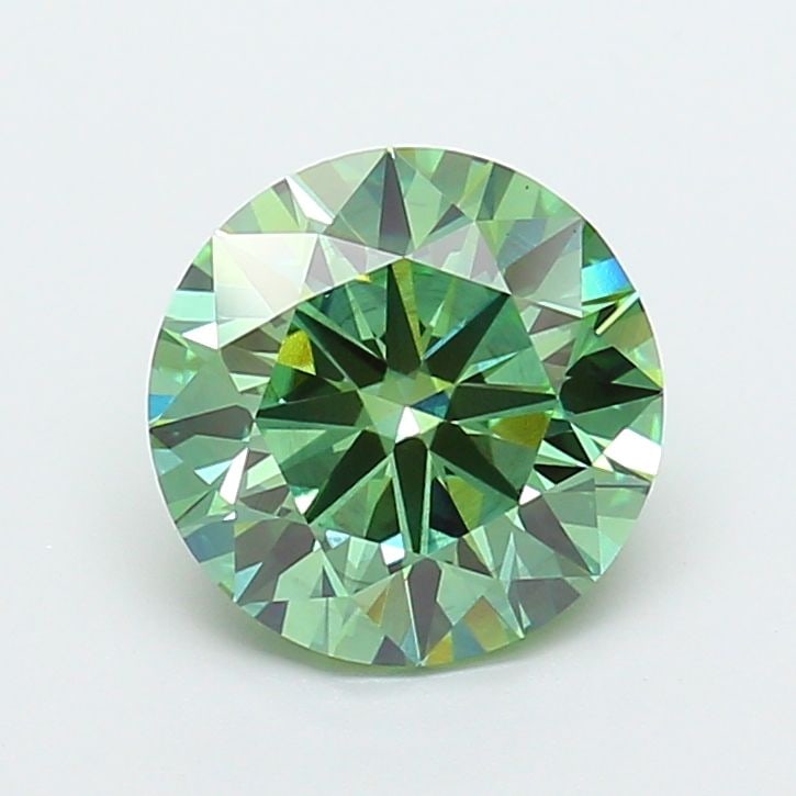 Ideal Loose Diamond - ROUND 3.08ct Fancy Vivid Green SI1: Ideal Loose Diamond - ROUND 3.08ct Fancy Vivid Green SI1 Source: This is a real non-mined Diamond that has been grown in a lab Shape: ROUND Carats: 3.08 Color: Fancy Vivid Green Certification: IGI Vid