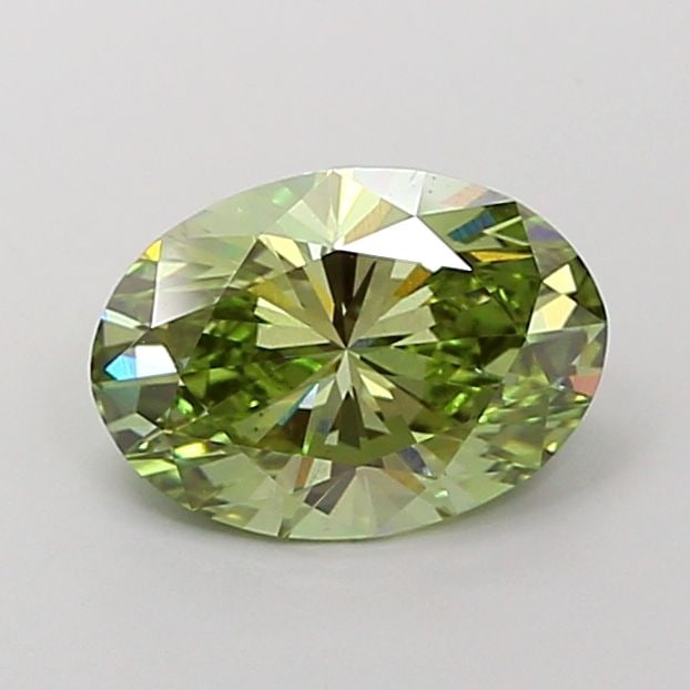 Loose Diamond - OVAL 2.01ct Fancy Vivid Green VS2: Loose Diamond - OVAL 2.01ct Fancy Vivid Green VS2 Source: This is a real non-mined Diamond that has been grown in a lab Shape: OVAL Carats: 2.01 Color: Fancy Vivid Green Certification: IGI Video:
