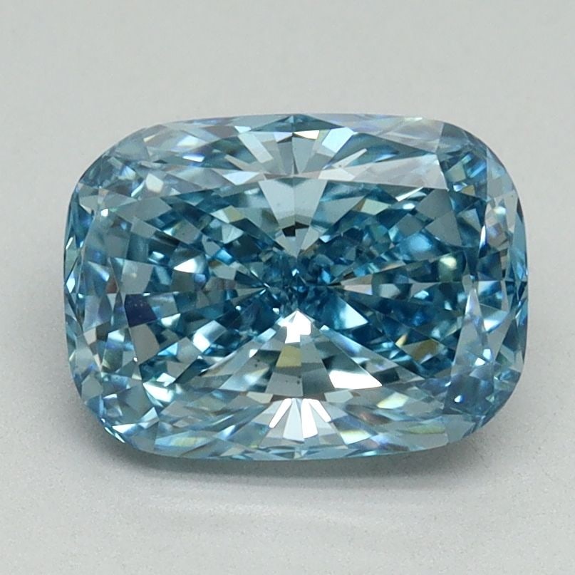 Loose Diamond - CUSHION BRILLIANT 2.0ct Fancy Vivid Blue VS1: Loose Diamond - CUSHION BRILLIANT 2.0ct Fancy Vivid Blue VS1 Source: This is a real non-mined Diamond that has been grown in a lab Shape: CUSHION BRILLIANT Carats: 2.0 Color: Fancy Vivid Blue Certific