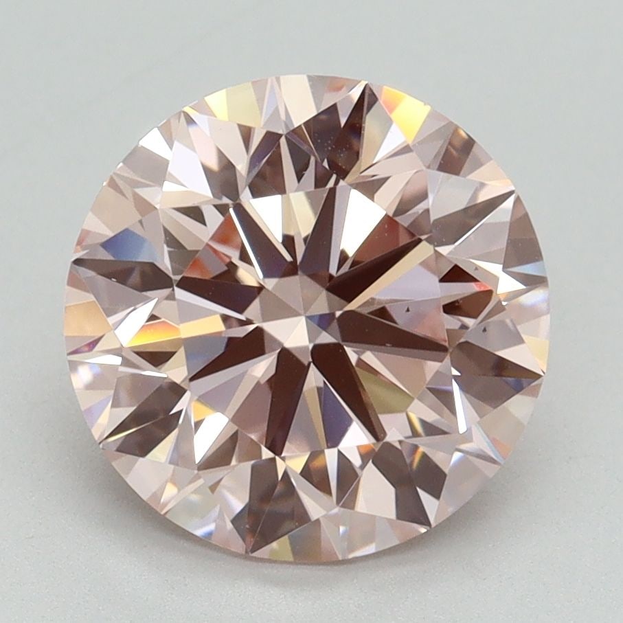 Loose Diamond - ROUND 3.28ct Fancy Pink VS2: Loose Diamond - ROUND 3.28ct Fancy Pink VS2 Source: This is a real non-mined Diamond that has been grown in a lab Shape: ROUND Carats: 3.28 Color: Fancy Pink Certification: IGI Video: