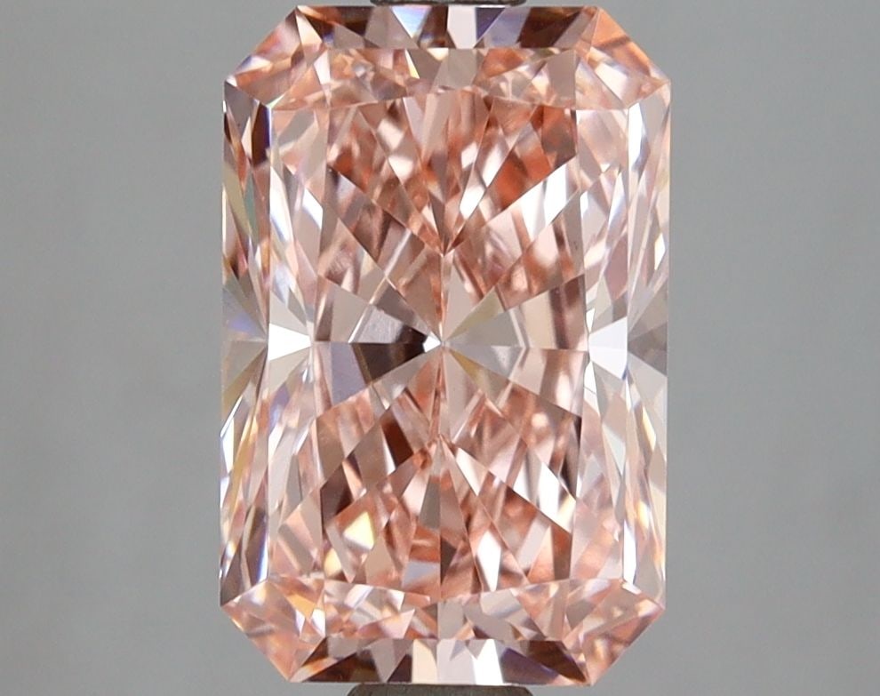 Loose Diamond - RADIANT 2.01ct Fancy Vivid Pink VVS2: Loose Diamond - RADIANT 2.01ct Fancy Vivid Pink VVS2 Source: This is a real non-mined Diamond that has been grown in a lab Shape: RADIANT Carats: 2.01 Color: Fancy Vivid Pink Certification: IGI Video: