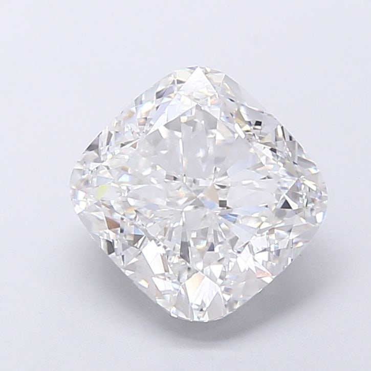 Loose Diamond - CUSHION BRILLIANT 4.4ct E VVS2: Loose Diamond - CUSHION BRILLIANT 4.4ct E VVS2 Source: This is a real non-mined Diamond that has been grown in a lab Shape: CUSHION BRILLIANT Carats: 4.4 Color: E Clarity: VVS2 Certification: IGI Vide