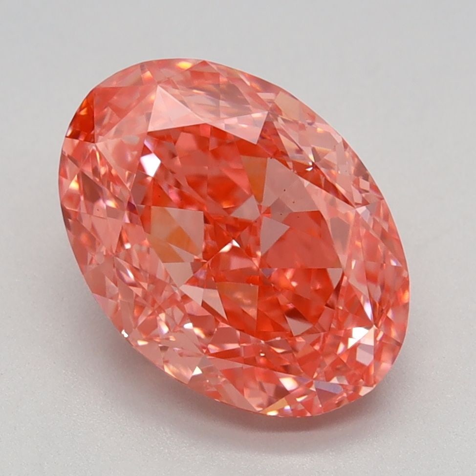 Loose Diamond - OVAL 2.68ct Fancy Vivid Pink VS1: Loose Diamond - OVAL 2.68ct Fancy Vivid Pink VS1 Source: This is a real non-mined Diamond that has been grown in a lab Shape: OVAL Carats: 2.68 Color: Fancy Vivid Pink Certification: IGI Video: