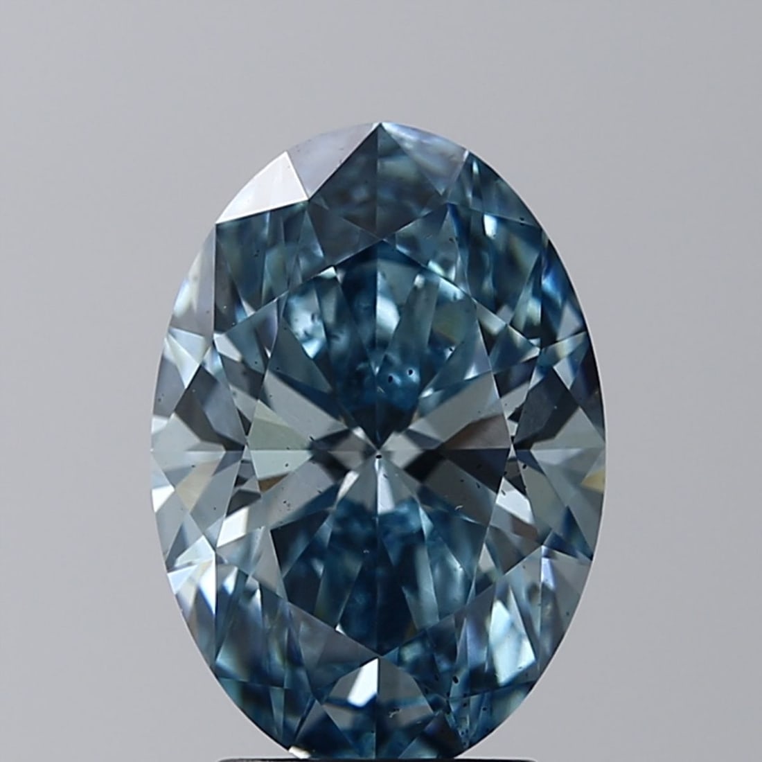 Loose Diamond - OVAL 2.64ct Fancy Vivid Blue SI1: Loose Diamond - OVAL 2.64ct Fancy Vivid Blue SI1 Source: This is a real non-mined Diamond that has been grown in a lab Shape: OVAL Carats: 2.64 Color: Fancy Vivid Blue Certification: IGI Video:
