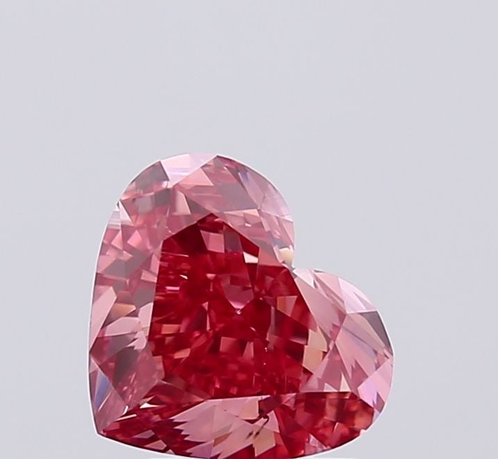 Loose Diamond - HEART 2.08ct Fancy Vivid Pink VS2: Loose Diamond - HEART 2.08ct Fancy Vivid Pink VS2 Source: This is a real non-mined Diamond that has been grown in a lab Shape: HEART Carats: 2.08 Color: Fancy Vivid Pink Certification: IGI Video:
