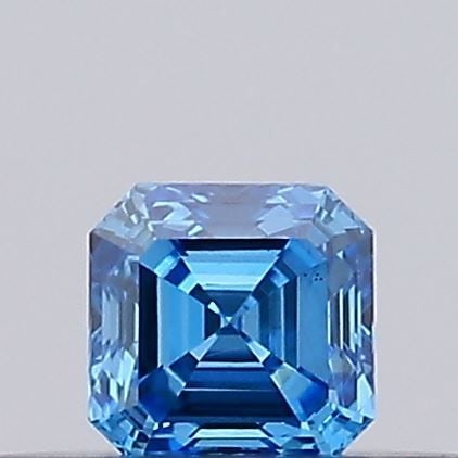 Loose Diamond - ASSCHER 0.15ct Fancy Vivid Blue VS1: Loose Diamond - ASSCHER 0.15ct Fancy Vivid Blue VS1 Source: This is a real non-mined Diamond that has been grown in a lab Shape: ASSCHER Carats: 0.15 Color: Fancy Vivid Blue Certification: NONE