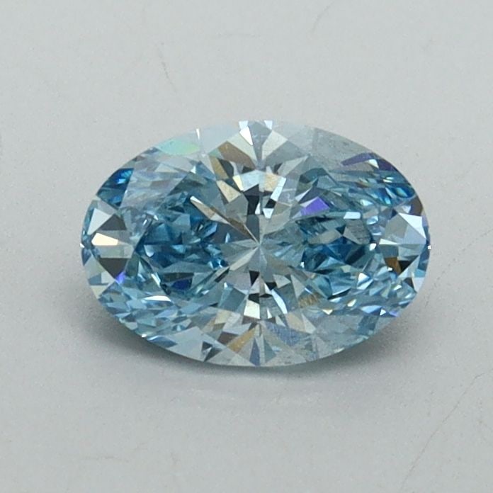 Loose Diamond - OVAL 0.64ct Fancy Vivid Blue SI1: Loose Diamond - OVAL 0.64ct Fancy Vivid Blue SI1 Source: This is a real non-mined Diamond that has been grown in a lab Shape: OVAL Carats: 0.64 Color: Fancy Vivid Blue Certification: IGI Video:
