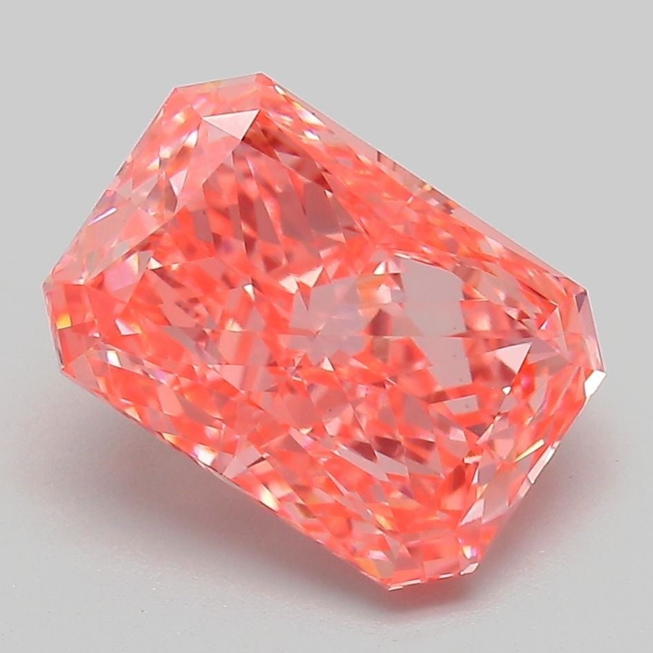 Loose Diamond - RADIANT 3.54ct Fancy Vivid Pink VVS2: Loose Diamond - RADIANT 3.54ct Fancy Vivid Pink VVS2 Source: This is a real non-mined Diamond that has been grown in a lab Shape: RADIANT Carats: 3.54 Color: Fancy Vivid Pink Certification: IGI Video: