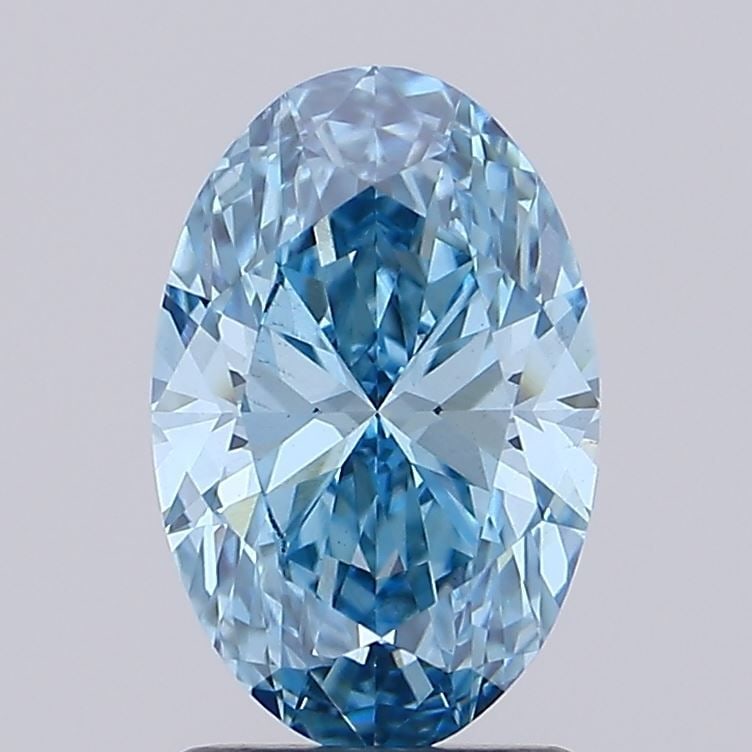 Loose Diamond - OVAL 1.82ct Fancy Vivid Blue VS1: Loose Diamond - OVAL 1.82ct Fancy Vivid Blue VS1 Source: This is a real non-mined Diamond that has been grown in a lab Shape: OVAL Carats: 1.82 Color: Fancy Vivid Blue Certification: IGI Video: