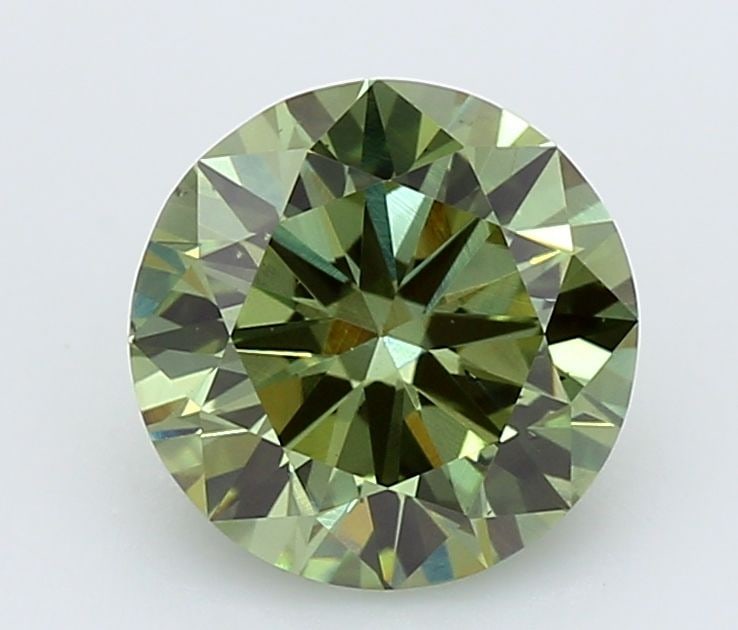 Ideal Loose Diamond - ROUND 0.91ct Fancy Vivid Green VS2: Ideal Loose Diamond - ROUND 0.91ct Fancy Vivid Green VS2 Source: This is a real non-mined Diamond that has been grown in a lab Shape: ROUND Carats: 0.91 Color: Fancy Vivid Green Certification: IGI Vid