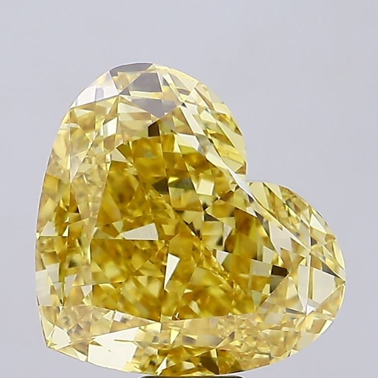 Loose Diamond - HEART 18.51ct Fancy Intense Yellow VS1: Loose Diamond - HEART 18.51ct Fancy Intense Yellow VS1 Source: This is a real non-mined Diamond that has been grown in a lab Shape: HEART Carats: 18.51 Color: Fancy Intense Yellow Certification: IGI