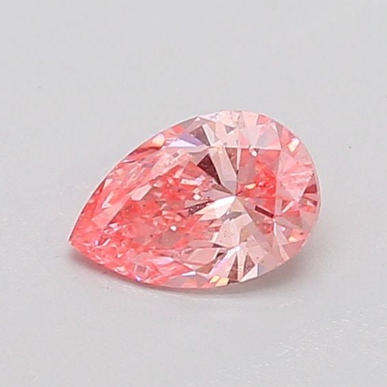 Loose Diamond - PEAR 0.38ct Fancy Vivid Pink VS1: Loose Diamond - PEAR 0.38ct Fancy Vivid Pink VS1 Source: This is a real non-mined Diamond that has been grown in a lab Shape: PEAR Carats: 0.38 Color: Fancy Vivid Pink Certification: IGI Video: