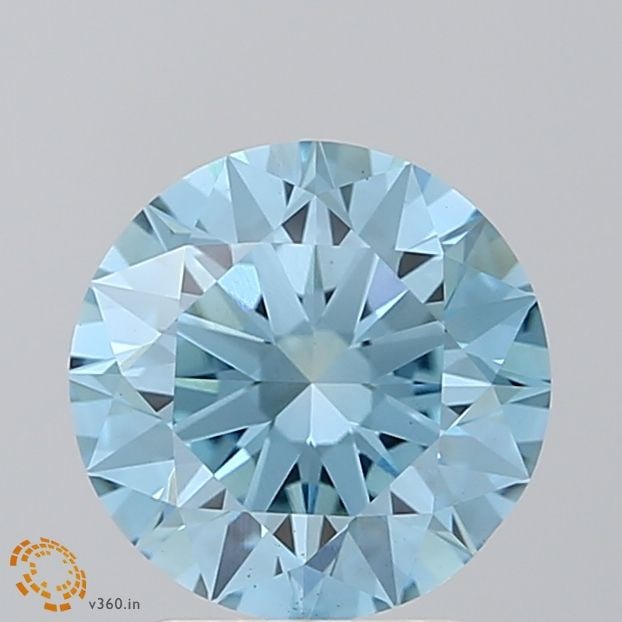 Loose Diamond - ROUND 2.38ct Fancy Intense Blue VS1: Loose Diamond - ROUND 2.38ct Fancy Intense Blue VS1 Source: This is a real non-mined Diamond that has been grown in a lab Shape: ROUND Carats: 2.38 Color: Fancy Intense Blue Certification: IGI Video: