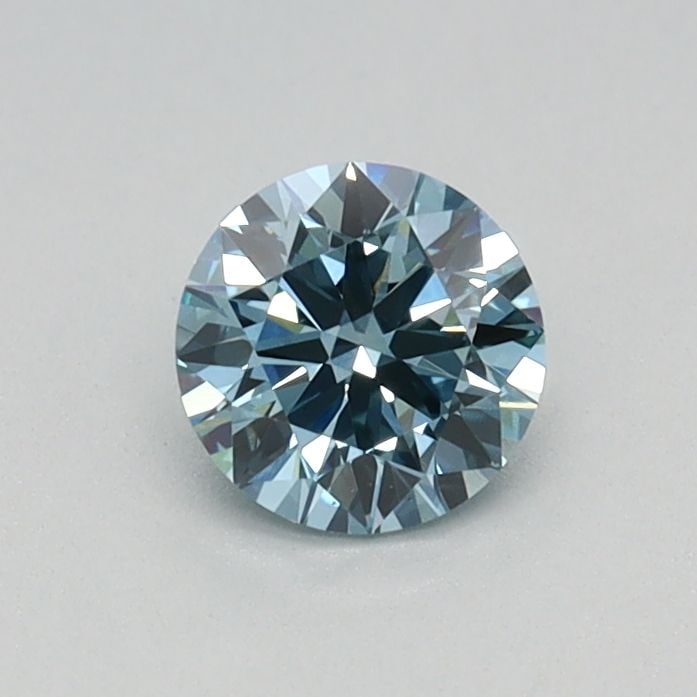 Ideal Loose Diamond - ROUND 0.32ct Fancy Vivid Blue VVS2: Ideal Loose Diamond - ROUND 0.32ct Fancy Vivid Blue VVS2 Source: This is a real non-mined Diamond that has been grown in a lab Shape: ROUND Carats: 0.32 Color: Fancy Vivid Blue Certification: IGI Vide